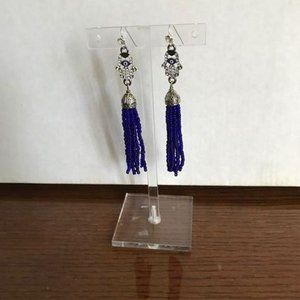 Unique Hamsa Evil Eye Tassel Earrings-New